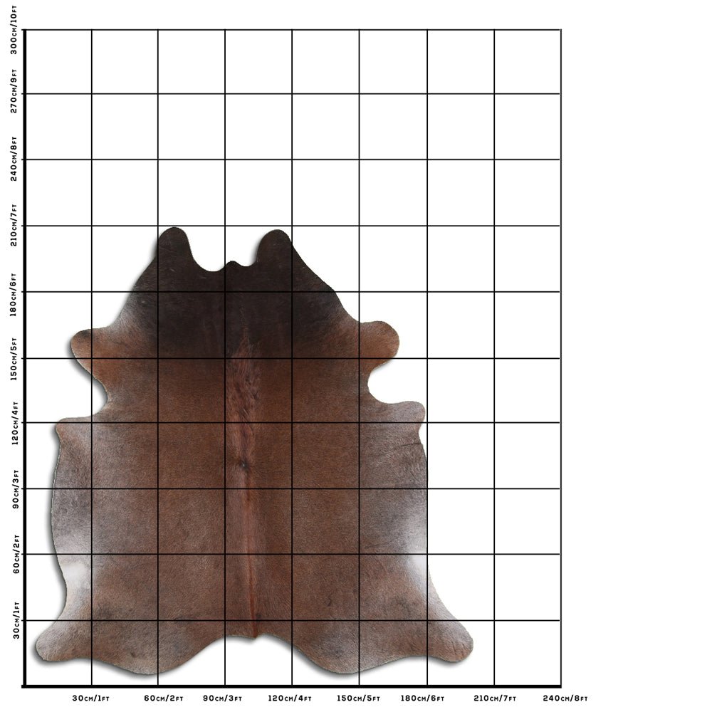 7 Ft X 6.5 Ft Genuine Brazilian Cowhide Skin Rug by Hilason | Hair-On Leather Home Décor Carpet