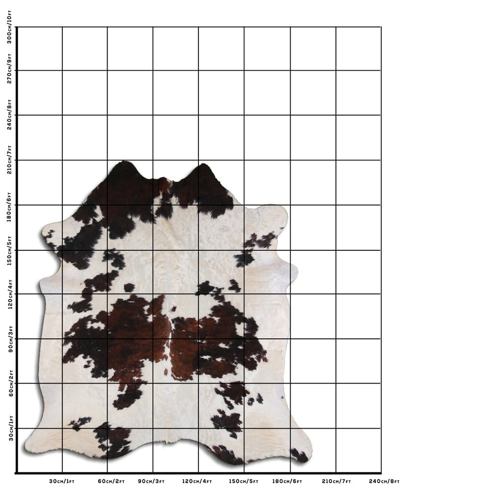 7 Ft X 6.5 Ft Genuine Brazilian Cowhide Skin Rug by Hilason | Hair-On Leather Home Décor Carpet