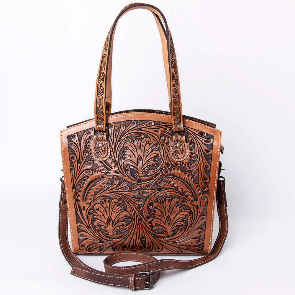 American Darling Hand-Tooled Genuine Leather Tote