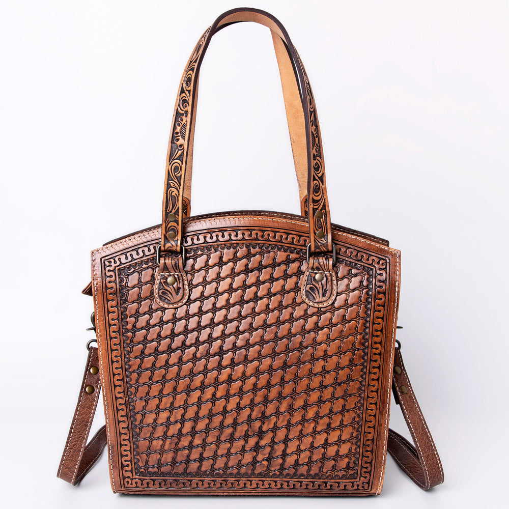 American Darling Hand-Tooled Genuine Leather Tote