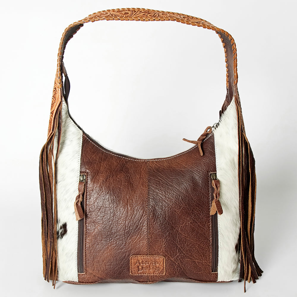 Hobo Hair On Saddle Blanket Genuine Leather Western Bag For Women