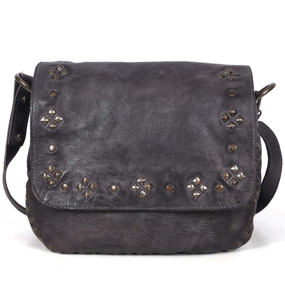 Never Mind Crossbody Vintage Handmade Genuine Cowhide Leather