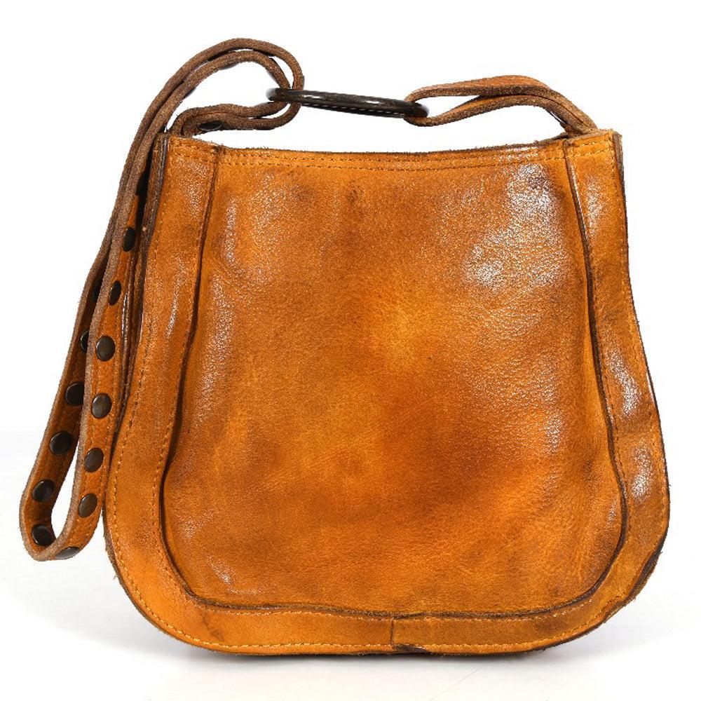 Never Mind Hobo Vintage Handmade Genuine Cowhide Leather