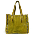 Never Mind Tote Vintage Handmade Genuine Cowhide Leather