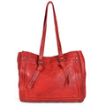 Never Mind Tote Vintage Handmade Genuine Cowhide Leather