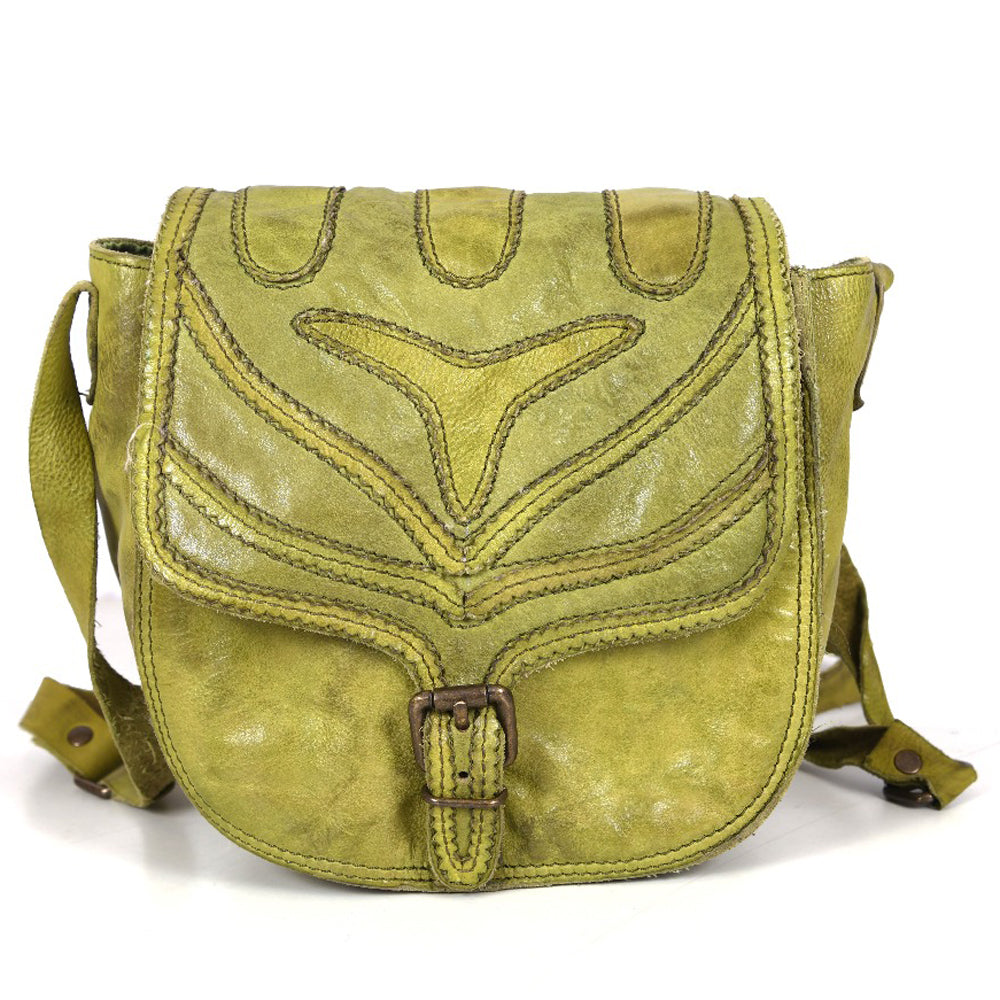 Never Mind Crossbody Vintage Handmade Genuine Cowhide Leather