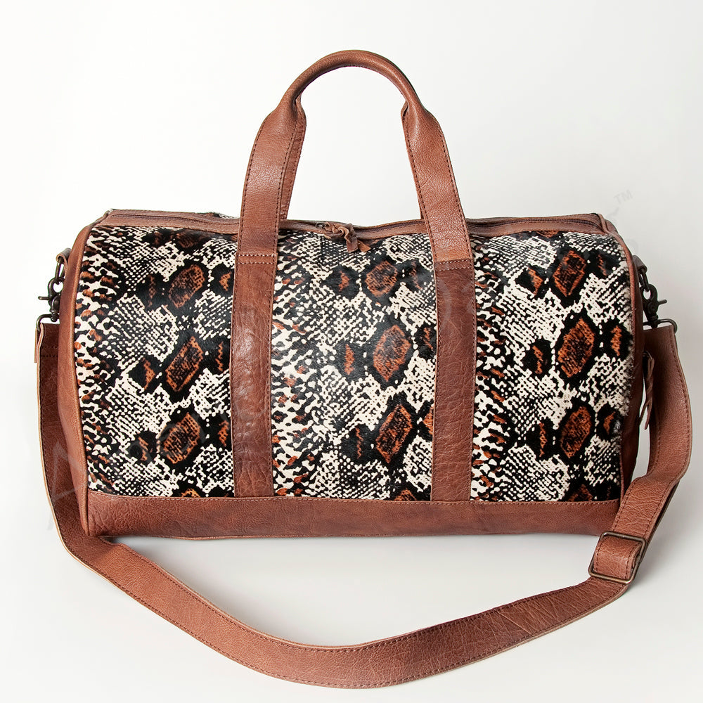 American Darling Women's Duffel Bag Western Hair On Genuine Leather Handbag and Ladies Purse