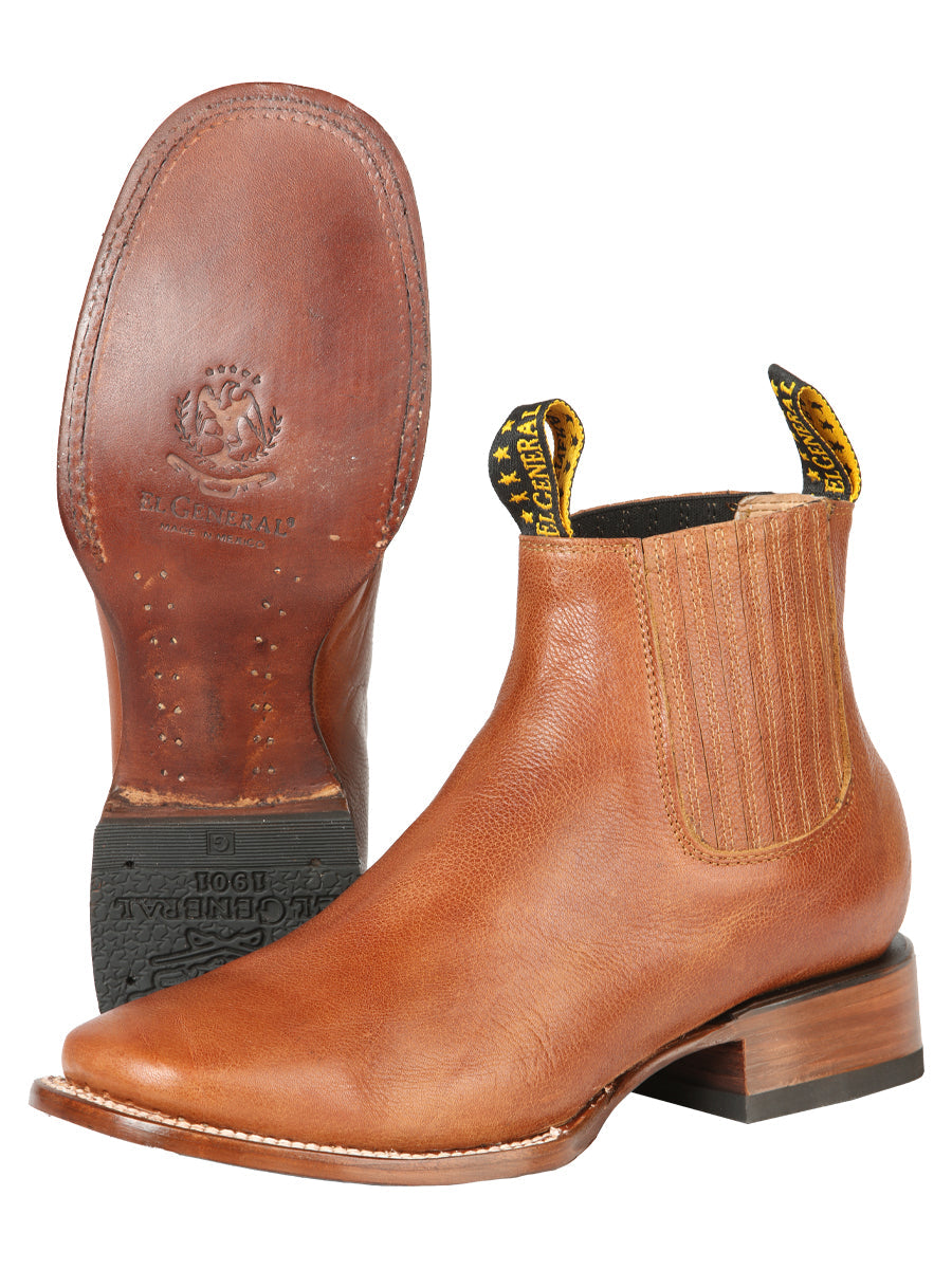 El General Sqaure Toe Ankle Boot - Tejas Ocre 126605 — view 2