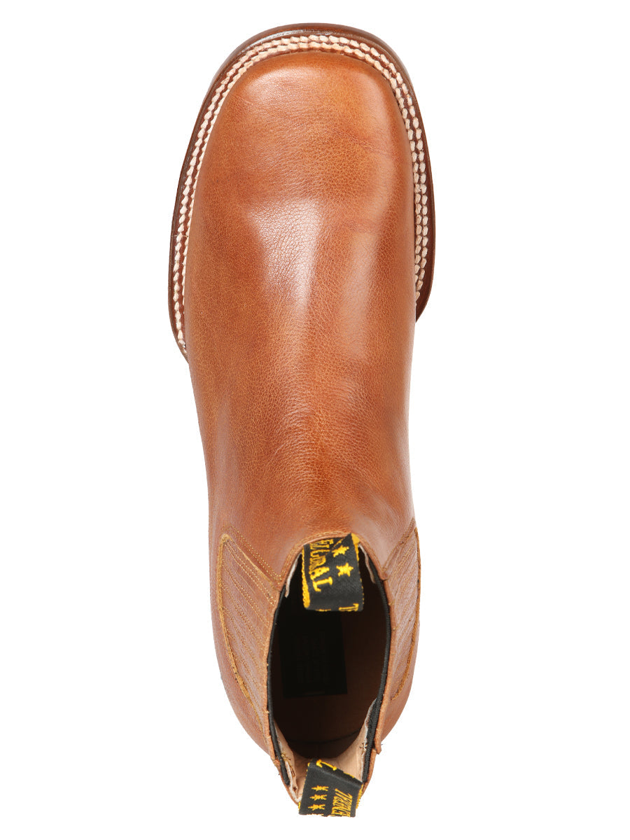 El General Sqaure Toe Ankle Boot - Tejas Ocre 126605 — view 5