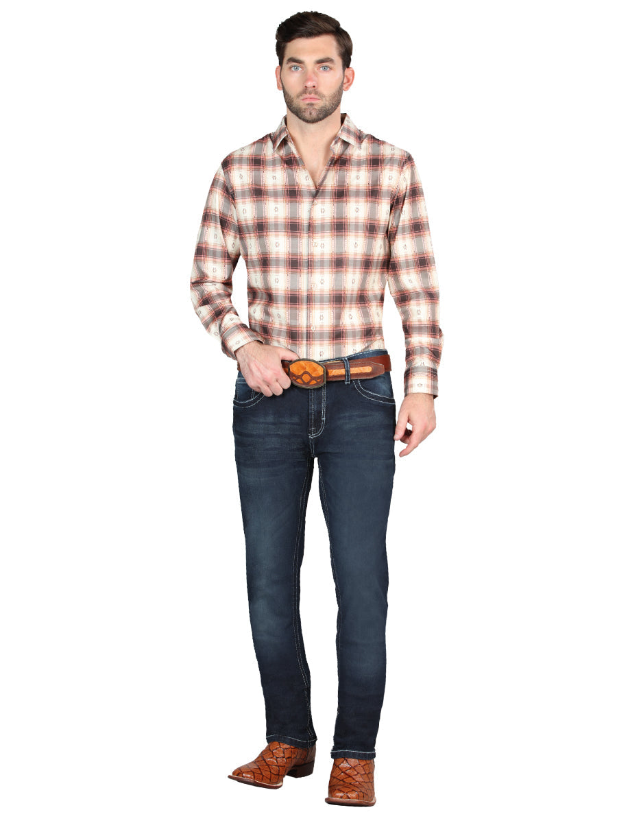 El Norteño Dark Blue Skinny Stretch Pants 126633 — view 2