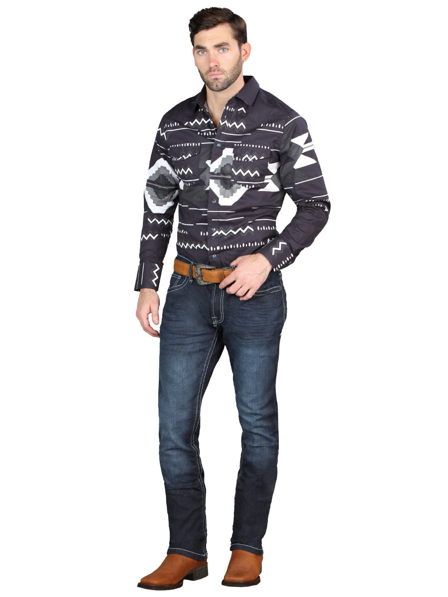 El Norteño Skinny Stretch Denim Pants In Dark Blue 126635 — view 2