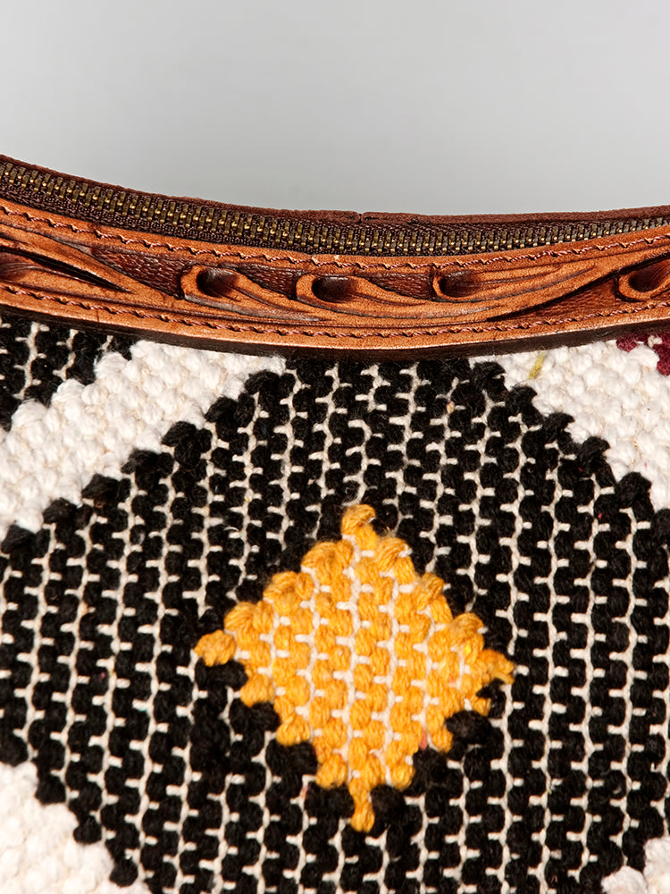 American Darling Hobo Hand Tooled Hair-on Genuine Leather