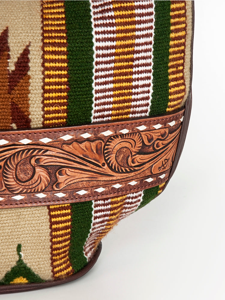 American Darling Hobo Hand Tooled Hair-on Genuine Leather