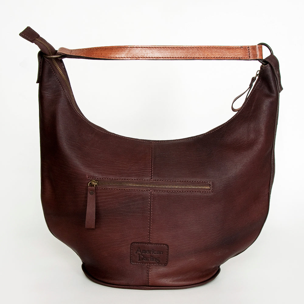 American Darling Hobo Hand Tooled Hair-on Genuine Leather