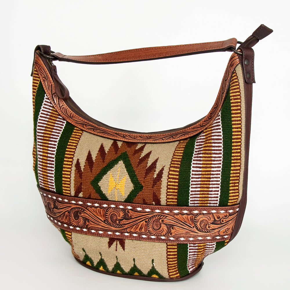 American Darling Hobo Hand Tooled Hair-on Genuine Leather