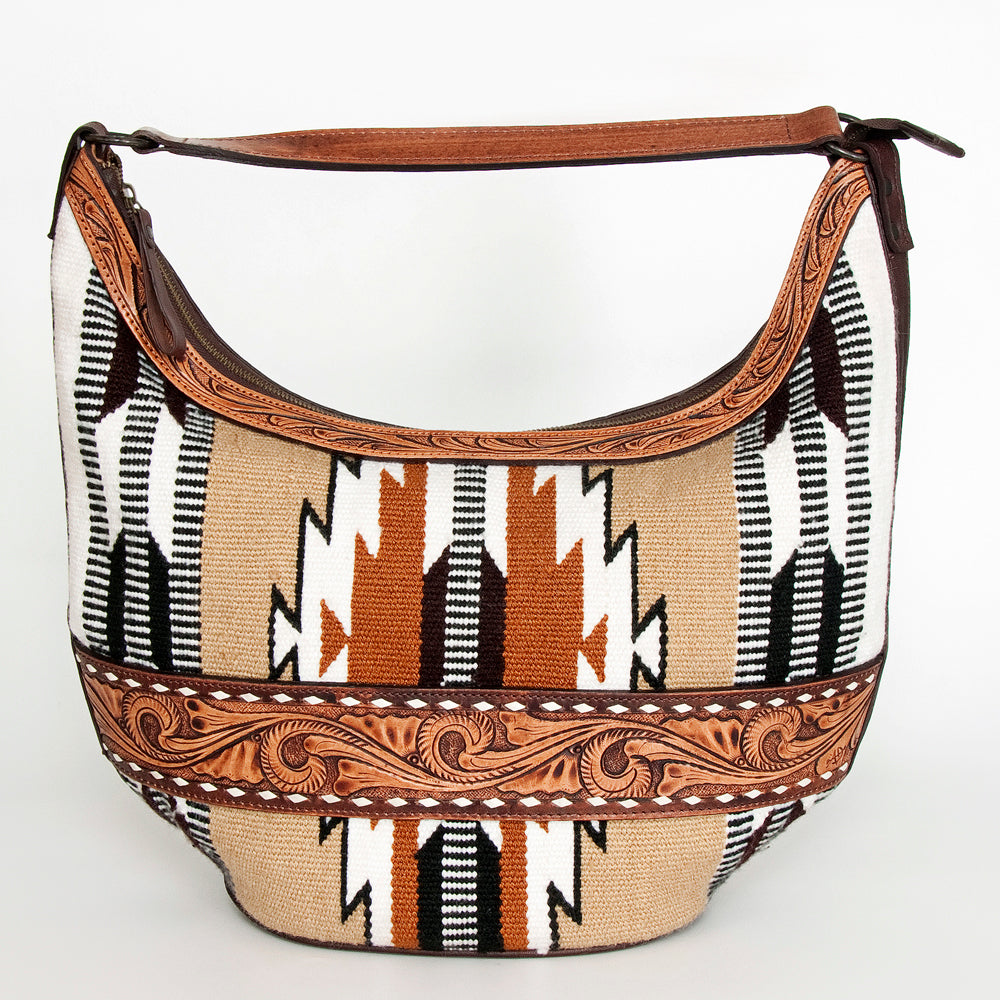 American Darling Hobo Hand Tooled Hair-on Genuine Leather