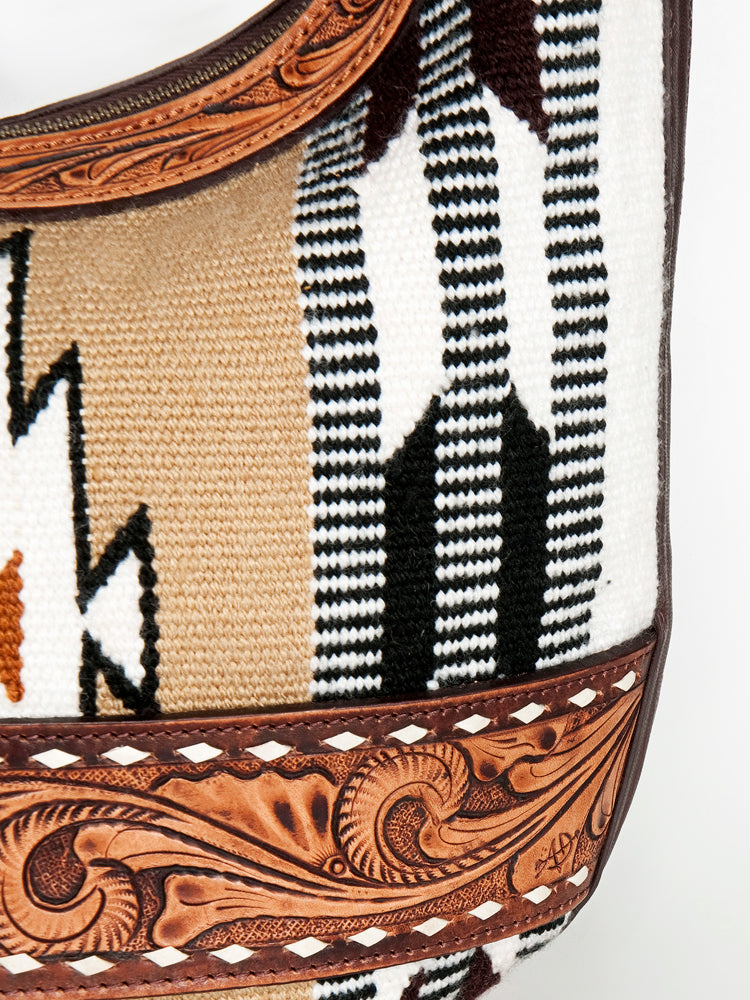 American Darling Hobo Hand Tooled Hair-on Genuine Leather