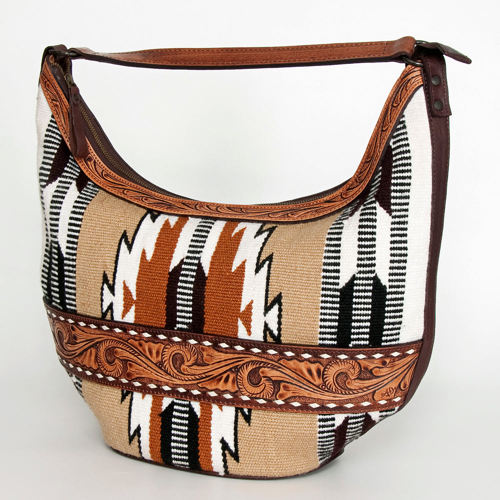 American Darling Hobo Hand Tooled Hair-on Genuine Leather
