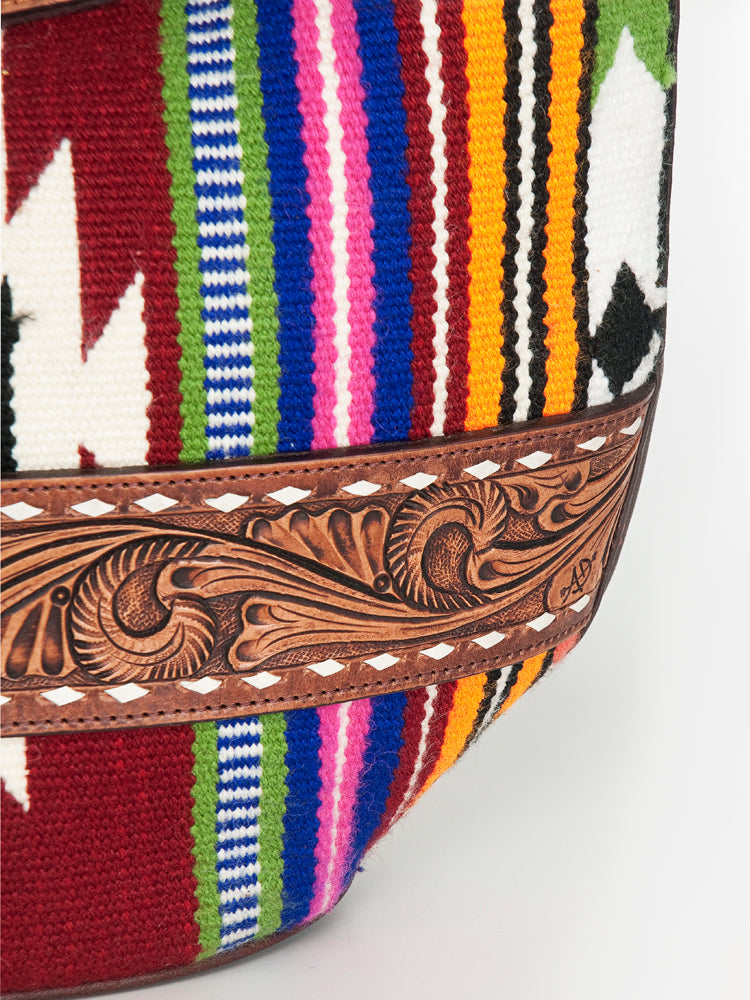 American Darling Hobo Hand Tooled Hair-on Genuine Leather