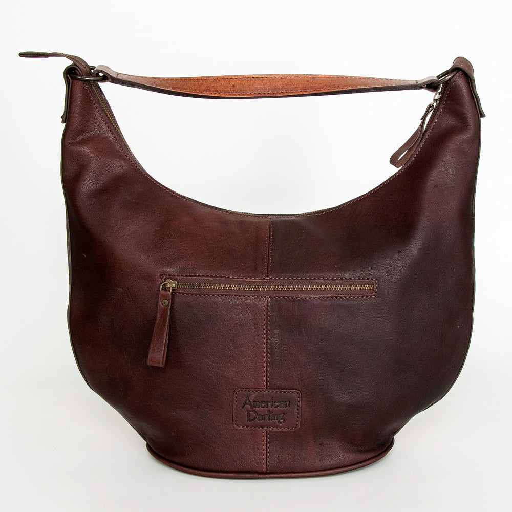 American Darling Hobo Hand Tooled Hair-on Genuine Leather
