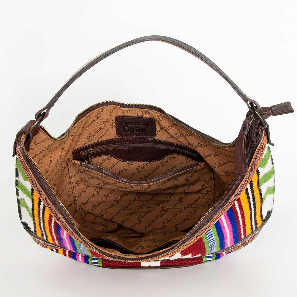 American Darling Hobo Hand Tooled Hair-on Genuine Leather