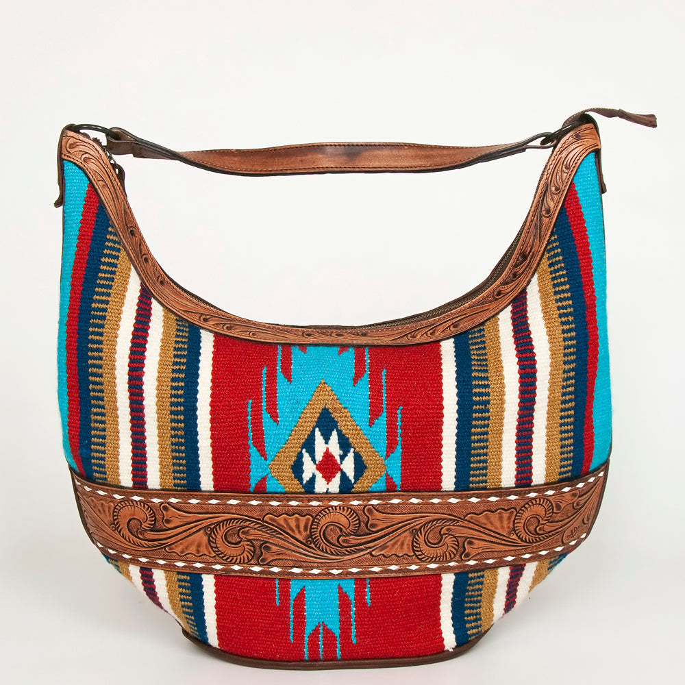 American Darling Hobo Hand Tooled Hair-on Genuine Leather