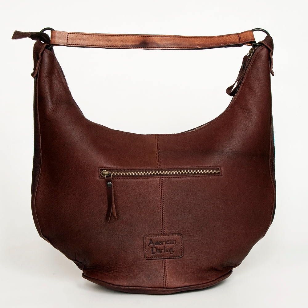 American Darling Hobo Hand Tooled Hair-on Genuine Leather