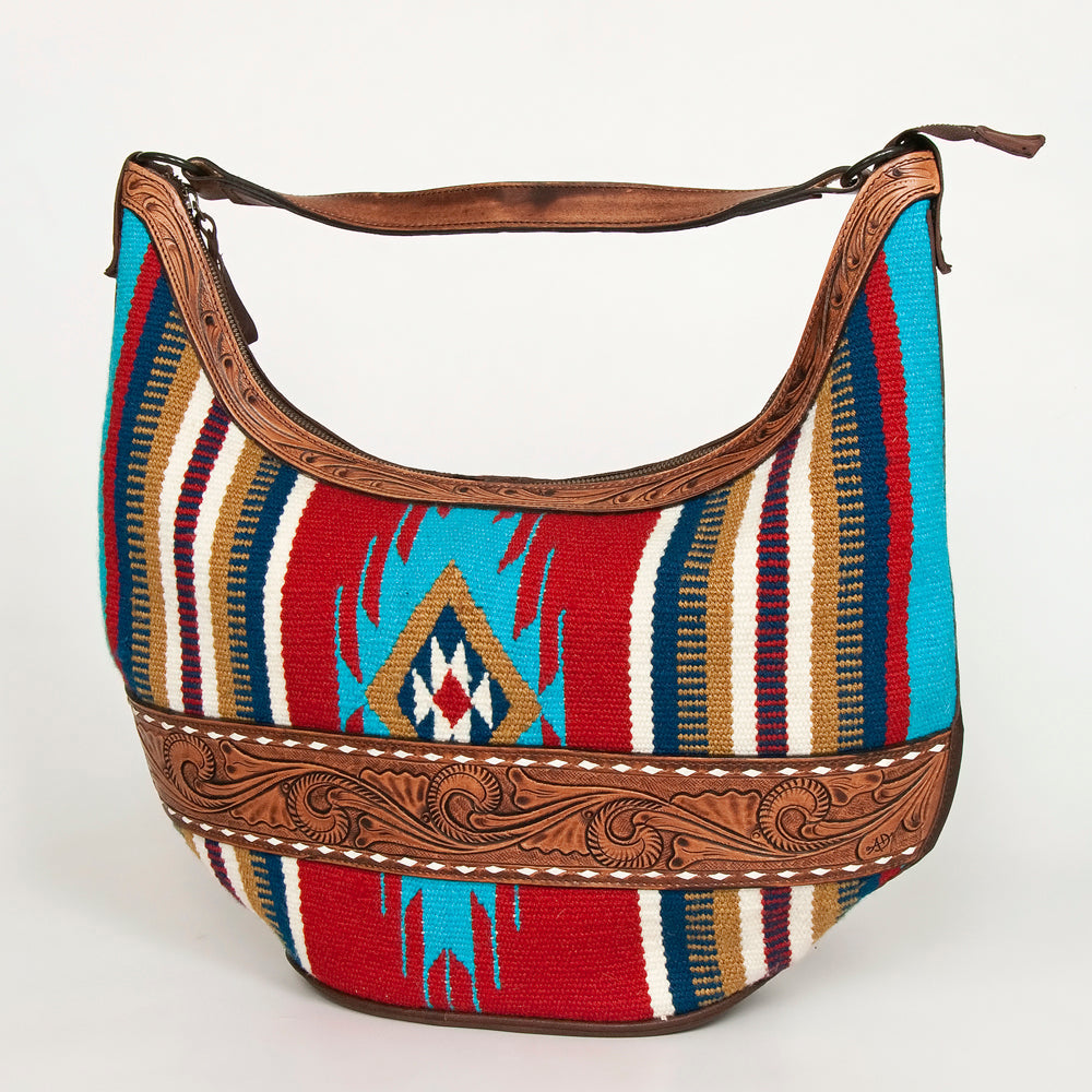 American Darling Hobo Hand Tooled Hair-on Genuine Leather