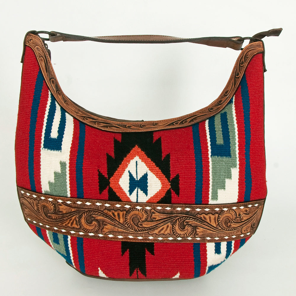 American Darling Hobo Hand Tooled Hair-on Genuine Leather