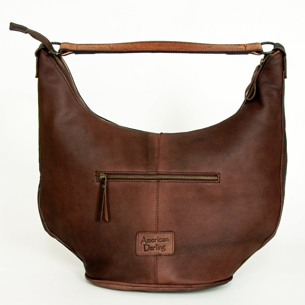 American Darling Hobo Hand Tooled Hair-on Genuine Leather