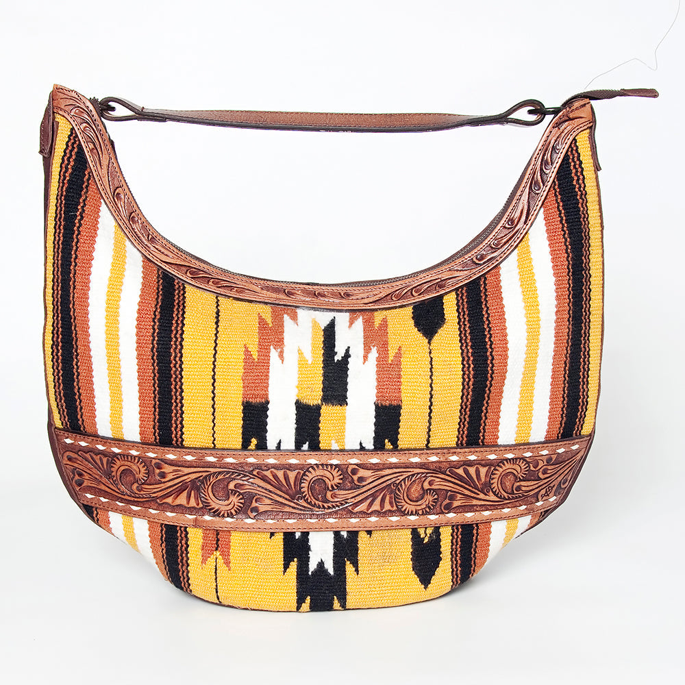American Darling Hobo Hand Tooled Hair-on Genuine Leather