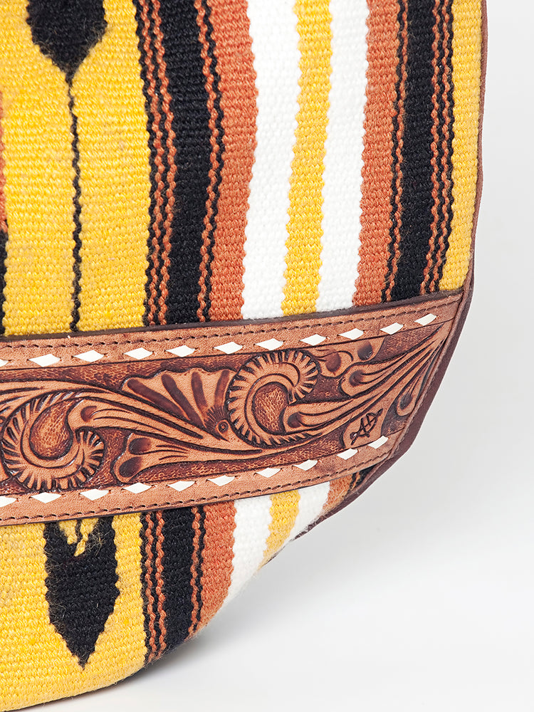 American Darling Hobo Hand Tooled Hair-on Genuine Leather
