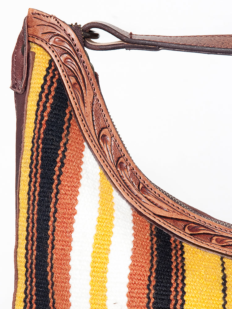 American Darling Hobo Hand Tooled Hair-on Genuine Leather