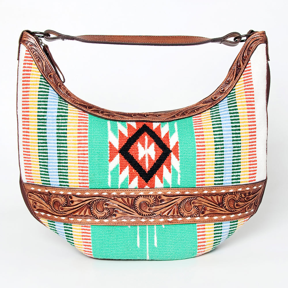 American Darling Hobo Hand Tooled Hair-on Genuine Leather