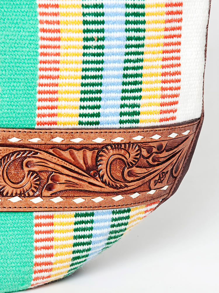 American Darling Hobo Hand Tooled Hair-on Genuine Leather