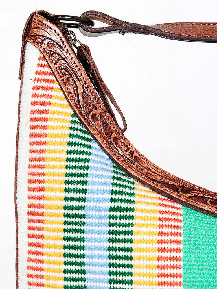 American Darling Hobo Hand Tooled Hair-on Genuine Leather