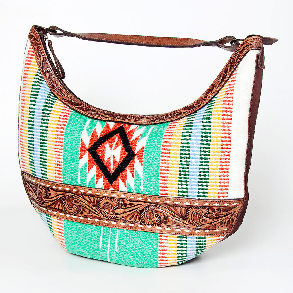 American Darling Hobo Hand Tooled Hair-on Genuine Leather