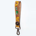 American Darling Hand Tooled Genuine Leather Handle Strap for Wristlet Bag Phone Wrist Keychain Wallet Purse Clutch Cellphone