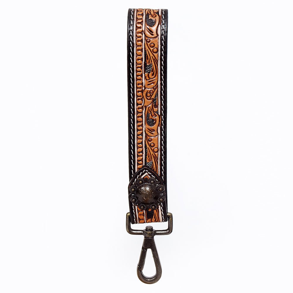 American Darling Hand Tooled Genuine Leather Handle Strap for Wristlet Bag Phone Wrist Keychain Wallet Purse Clutch Cellphone