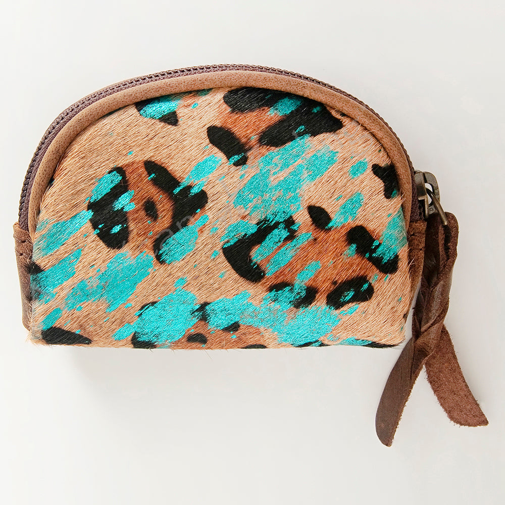 American Darling Coin Purse Hair-On Genuine Leather