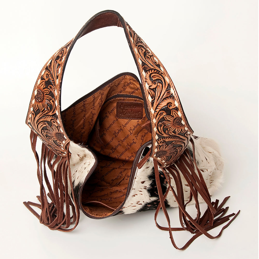 American Darling Hair-On Genuine Leather Hobo Bag