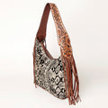 American Darling Hair-On Genuine Leather Hobo Bag