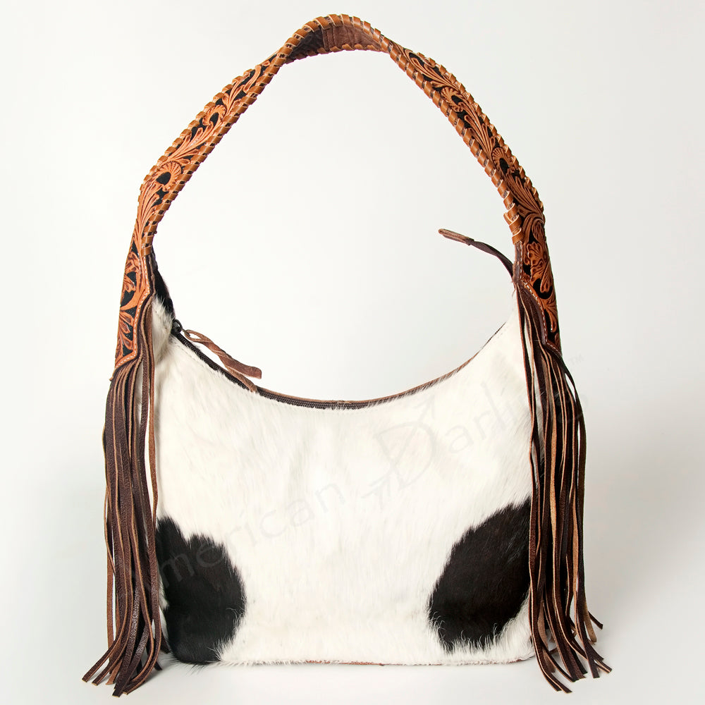 Hobo Hair On Saddle Blanket Genuine Leather Western Bag For Women