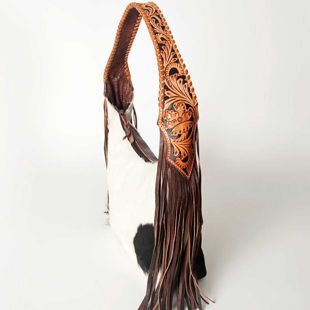 Hobo Hair On Saddle Blanket Genuine Leather Western Bag For Women