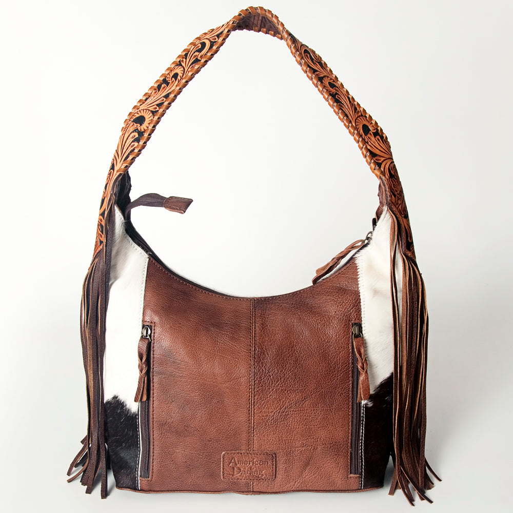 Hobo Hair On Saddle Blanket Genuine Leather Western Bag For Women
