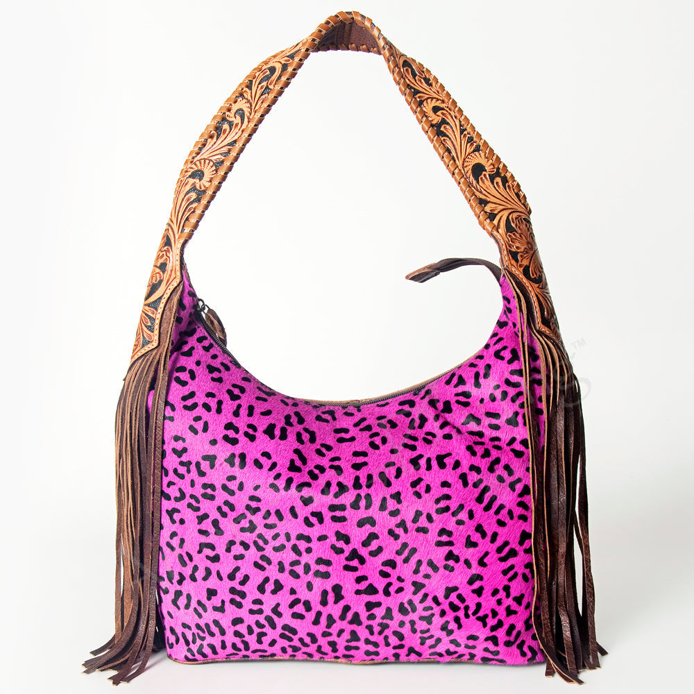 Hobo Hair On Saddle Blanket Genuine Leather Western Bag For Women
