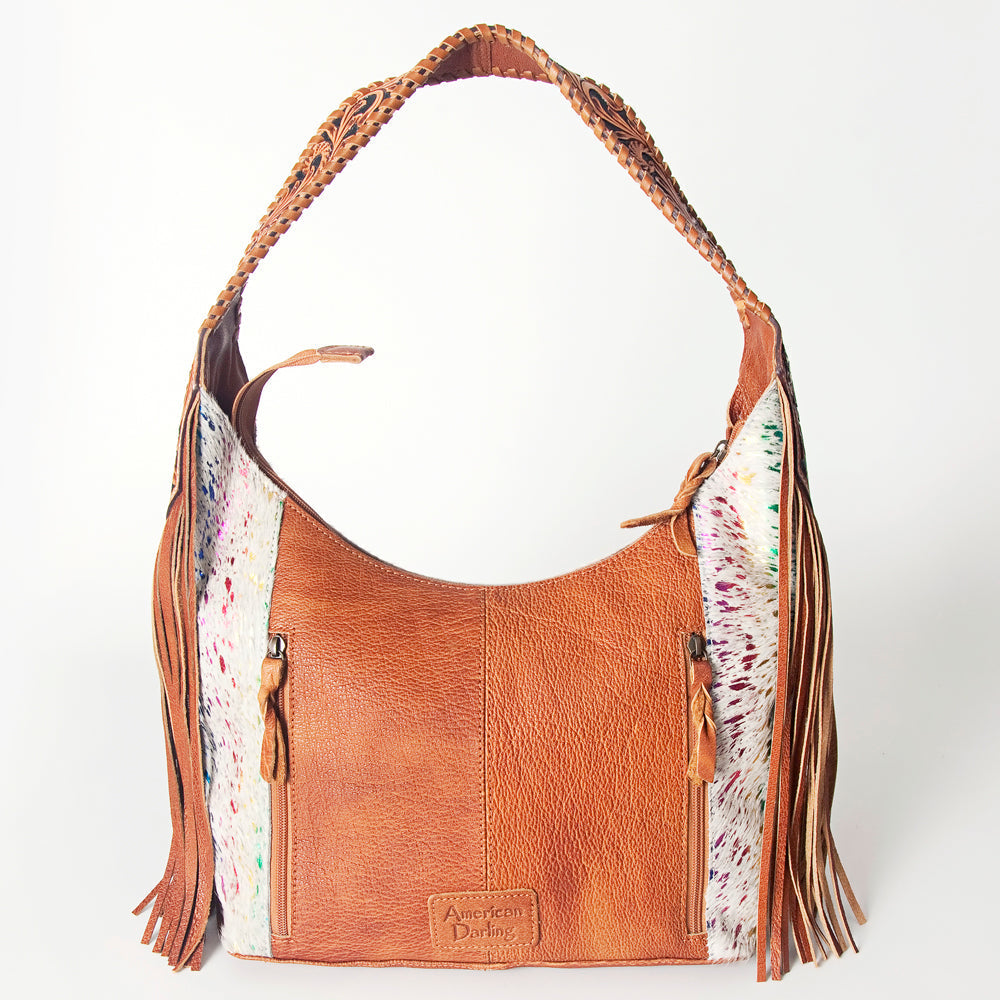 Hobo Hair On Saddle Blanket Genuine Leather Western Bag For Women