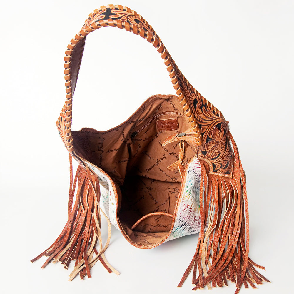 Hobo Hair On Saddle Blanket Genuine Leather Western Bag For Women