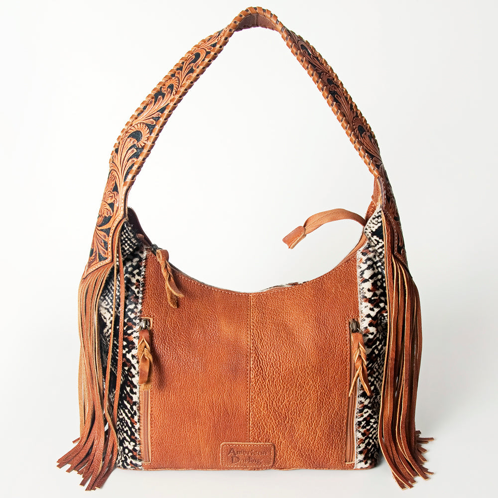 Hobo Hair On Saddle Blanket Genuine Leather Western Bag For Women