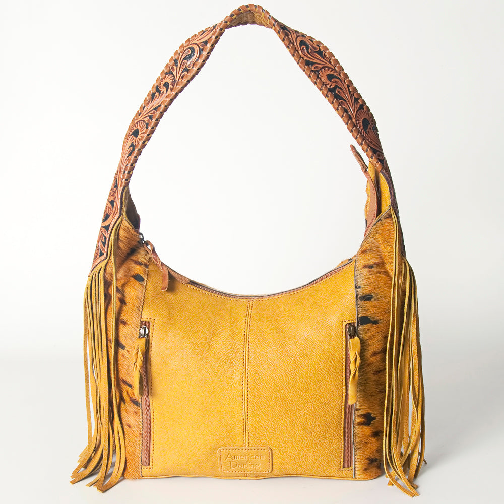 Hobo Hair On Saddle Blanket Genuine Leather Western Bag For Women